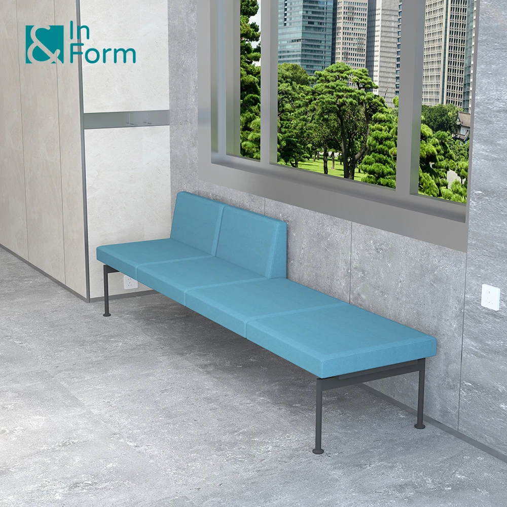 Contract Furniture Commercial Clinic Hospital Dental Department Waiting Reception Area Sectional Modular Corner Sofa Set