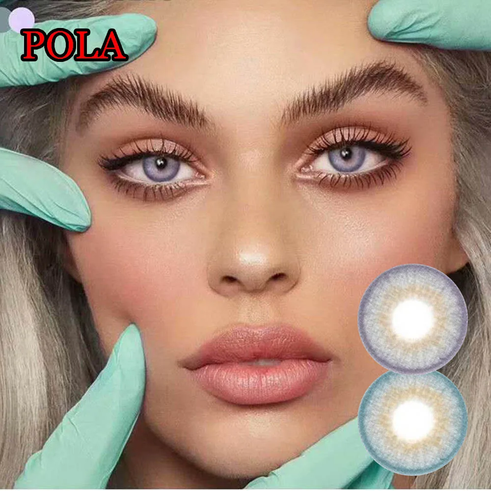 wholesale cosmetic fashion eyewear high quality soft color contact lenses POLA