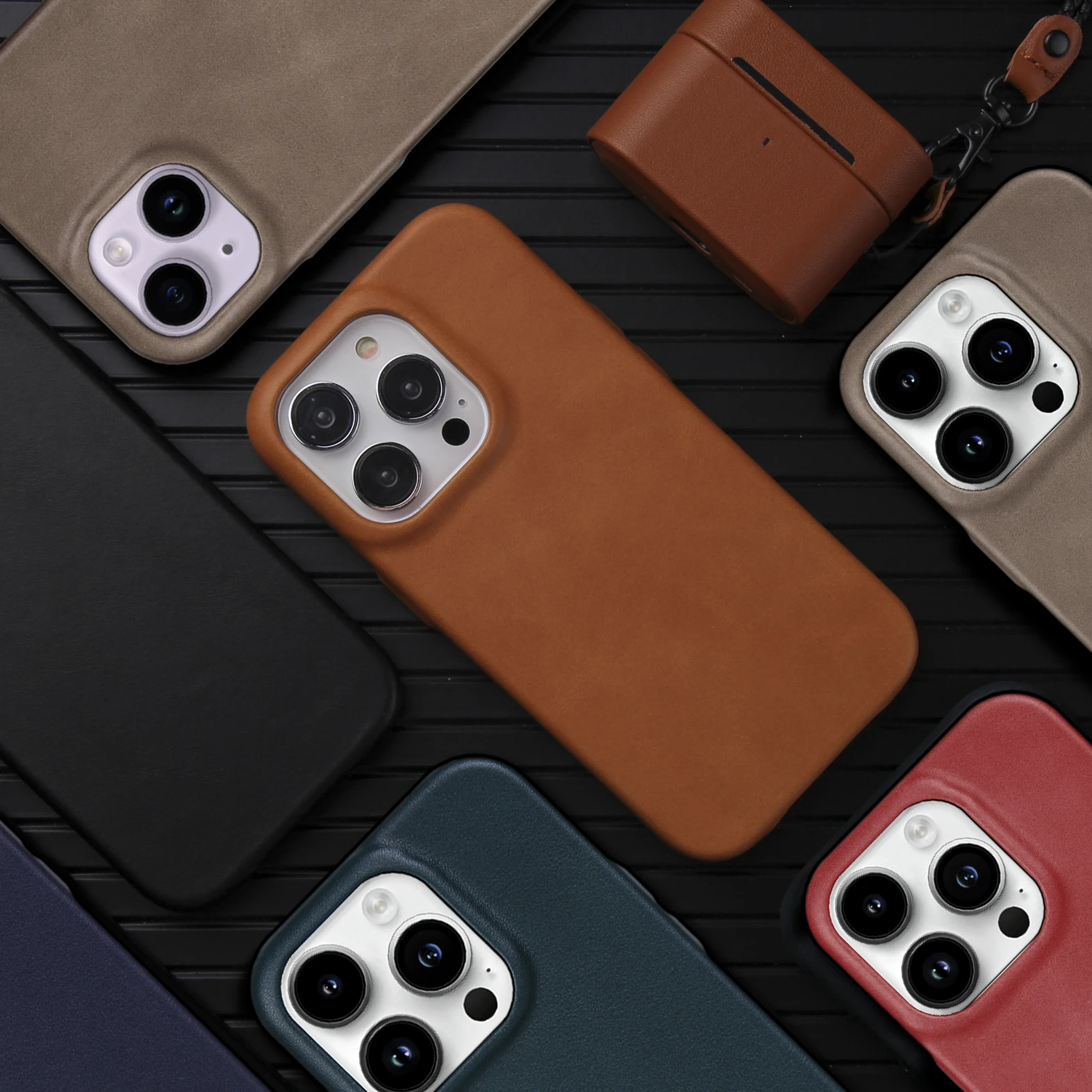 Luxury Genuine Leather Case for iPhone 14 leather Cases for iPhone 11 \ 12\13\14