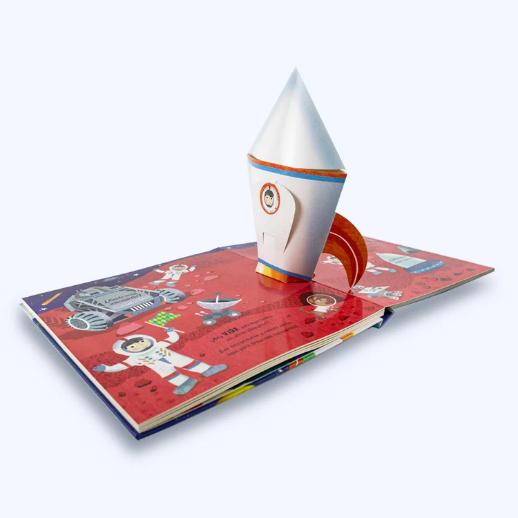 Hot Selling OEM  Children Baby English Funny Story Book Printing Educational 3D pop up Board Books