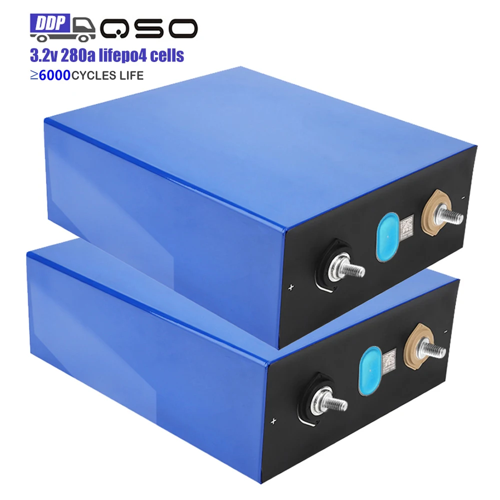 Qishou Technology Brand New Grade A Prismatic Lifepo4 Lf280 Lf280K 3.2V 280Ah Lifepo4 Battery Cells For Solar Power System