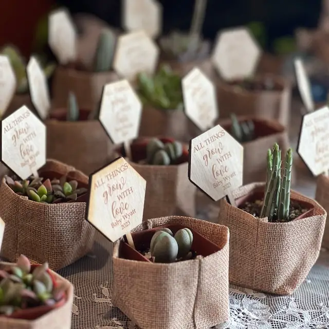 Low Cost Custom Herbs Seed Flowers Garden Jardin Vegetables Bamboo Wooden Plant Labels Tags Markers