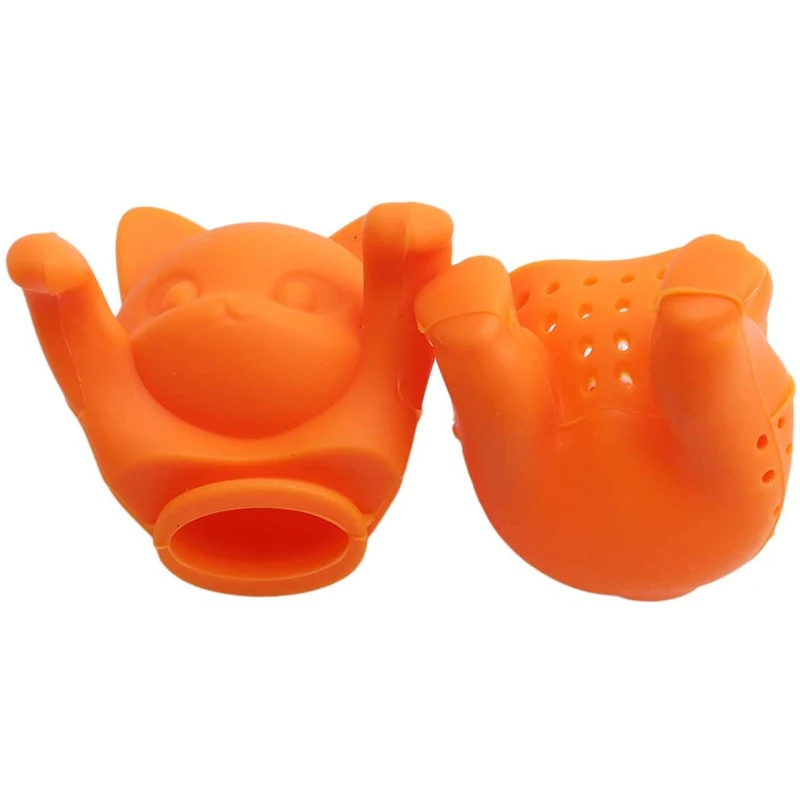 Wholesales cute animal Silicone tea infuser custom colors animals to separate tea dregs to make tea