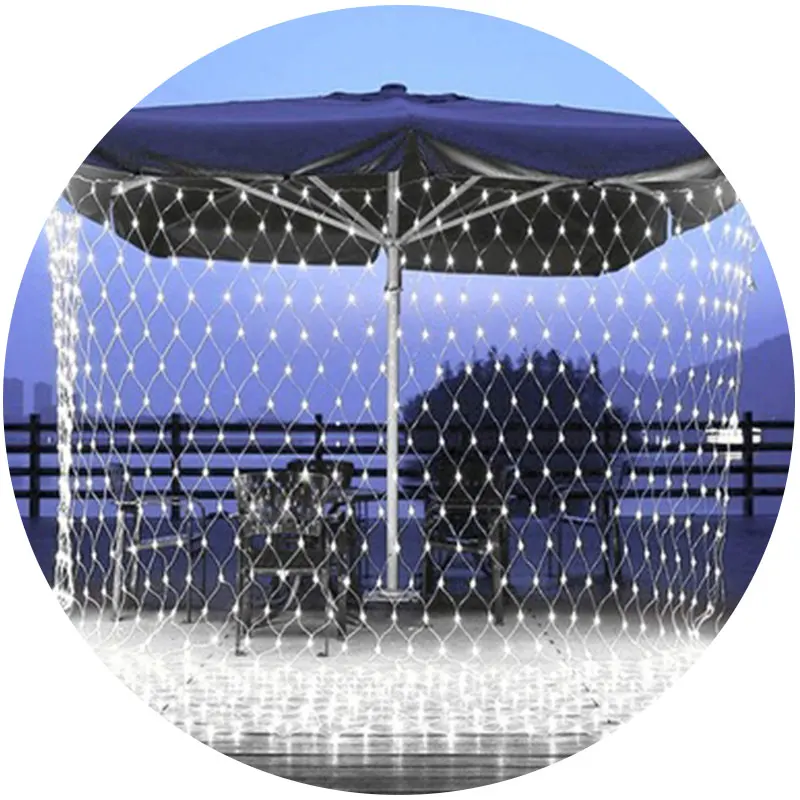 3*2M led string lights outdoor fishing net lights scenic lawn hotel wedding decorative lighting for holiday
