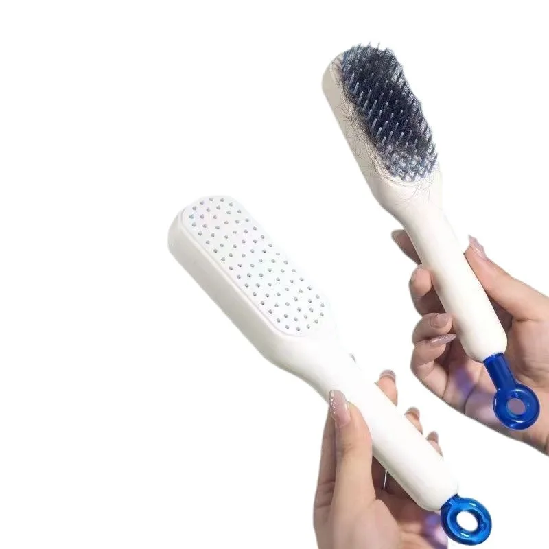Self Cleaning Hair Brush For Woman Comb For Afro Hair Brush For Thick Hair For Home Travel Hotel