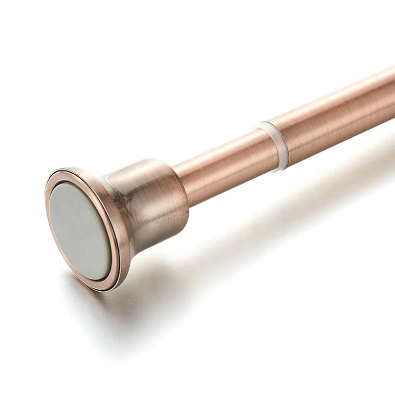 
Bell plastic finilas tension rod metal telescopic Shower Curtain Rod 