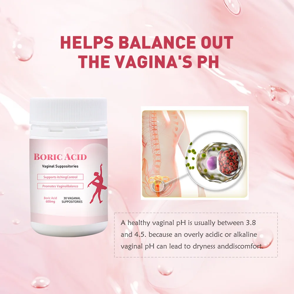 Boric Acid Suppositories vagina detox pops Maintains and Balances Healthy Vaginal pH tightening pills