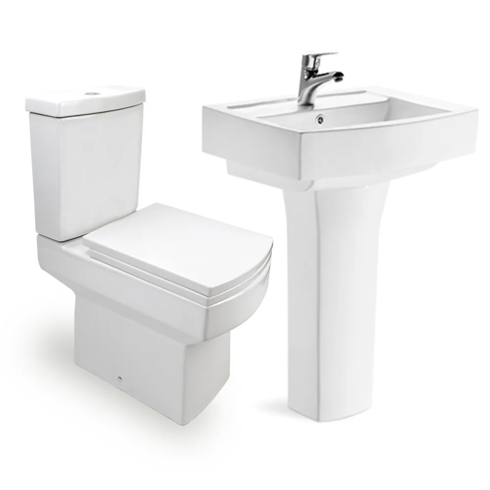 Chaozhou factory sanitary ware ceramic bathroom two piece wc toilet commode
