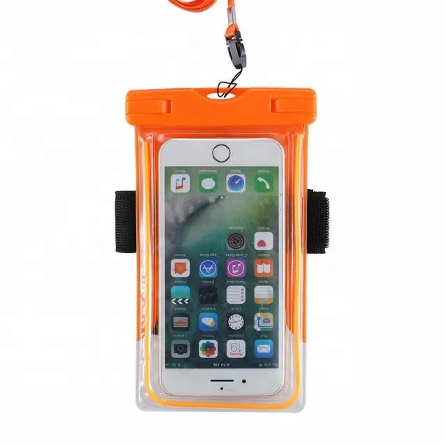 Mobile Phone Can Touch the Screen Transparent Swimming Dust-proof Neck Phone Cover Diving Waterproof bag