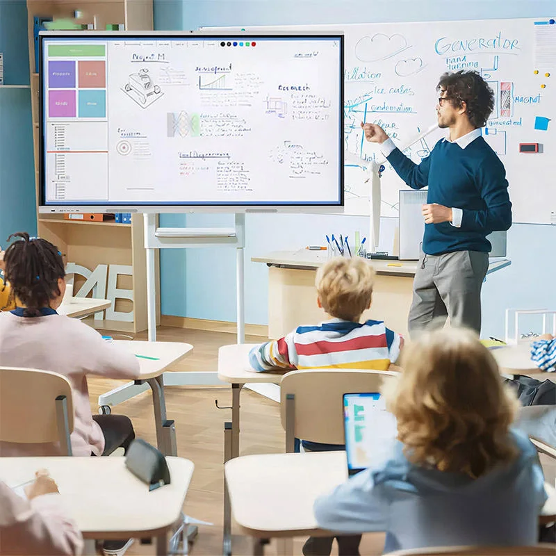 Smart Lcd Display Electronic 50-98inch Big Touch Screen Size All In One Computer Interactive Whiteboard