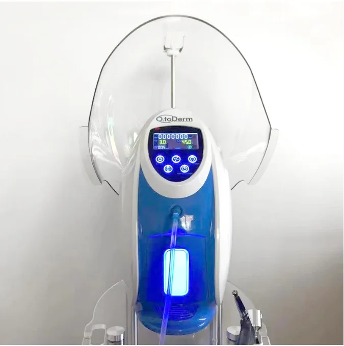 Portable Hydra O2 To Derm Oxygen Therapy High-Concentrated Skin Soothing Age Defying Acne Removal Oxygen Facial Machine B