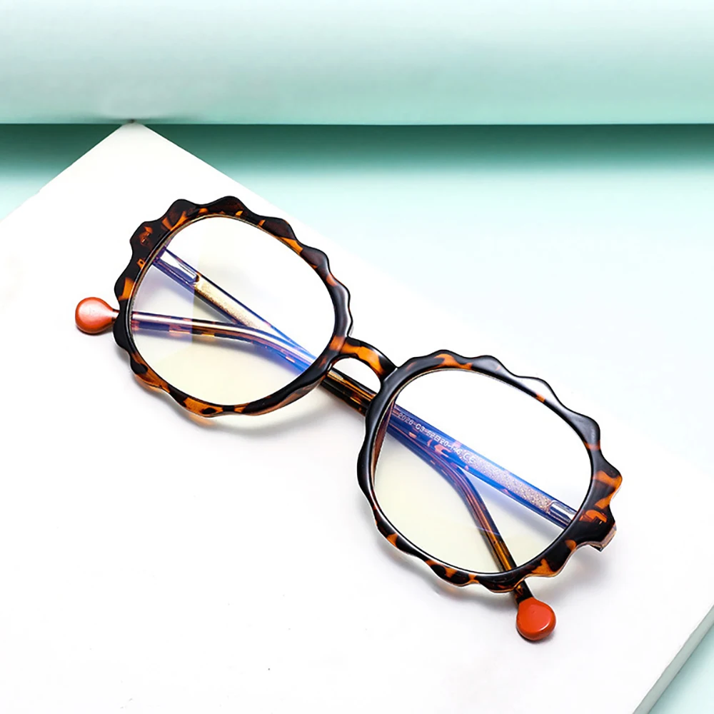 2023 TR90 Anti blue light Eye Glasses Mirror tide oval frame glasses Newly Design Spectacles Frame Glasses For Women