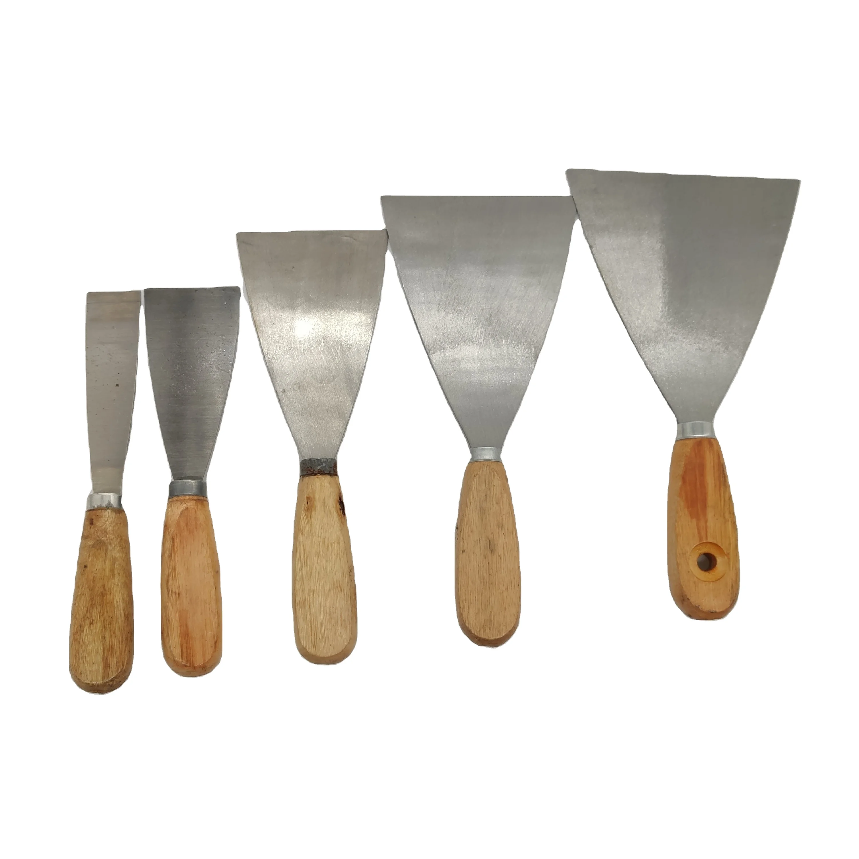 Недорогие ручные инструменты, скребок с деревянной ручкой для очистки стен пола, нож для шпатлевки, инструмент для гипсокартона, скребок