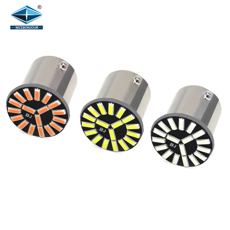Car LED signal light Turn Light Brake strobe light 1156 1157 led T20 p21w ba15s T25 7443 7440 3156 3157 4014 18SMD led for car