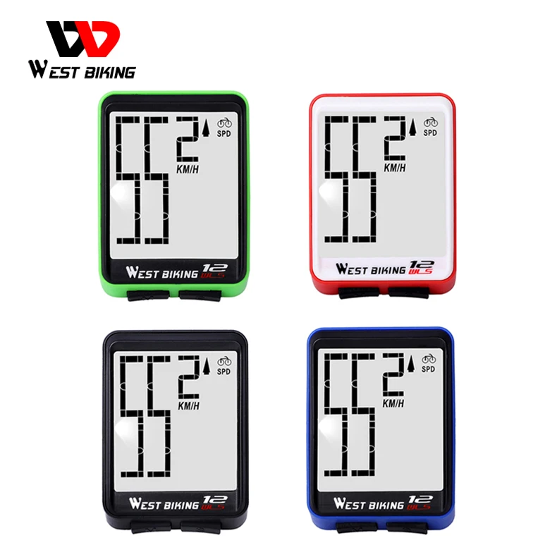 WEST BIKING Wireless Bike Computer 14 Functions meter Odometer Cycling Wired Mount MTB Bike Stopwatch Bicycle Computer