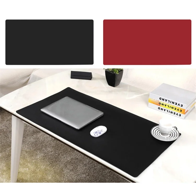 80*40cm Factory Custom Logo PU Leather Writing Pad Desk Mat Office Printed Non Slip Office Home Desk Keyboard Desk Mat