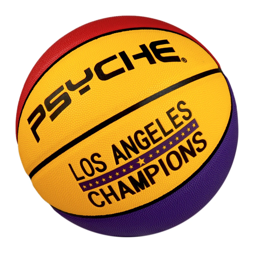 Colorful cheap rubber basketball ball  Custom official size and weight professional hygroscopic leather basketball size7