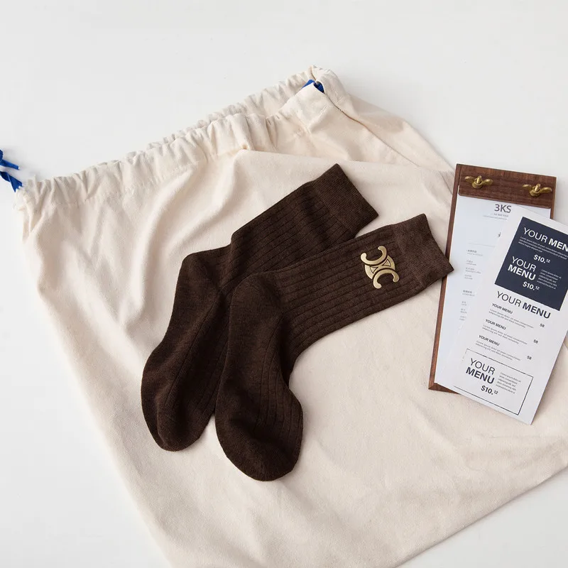 Pure color style Young girl socks ins fashion new trends cheap price 1 dollar shop socks