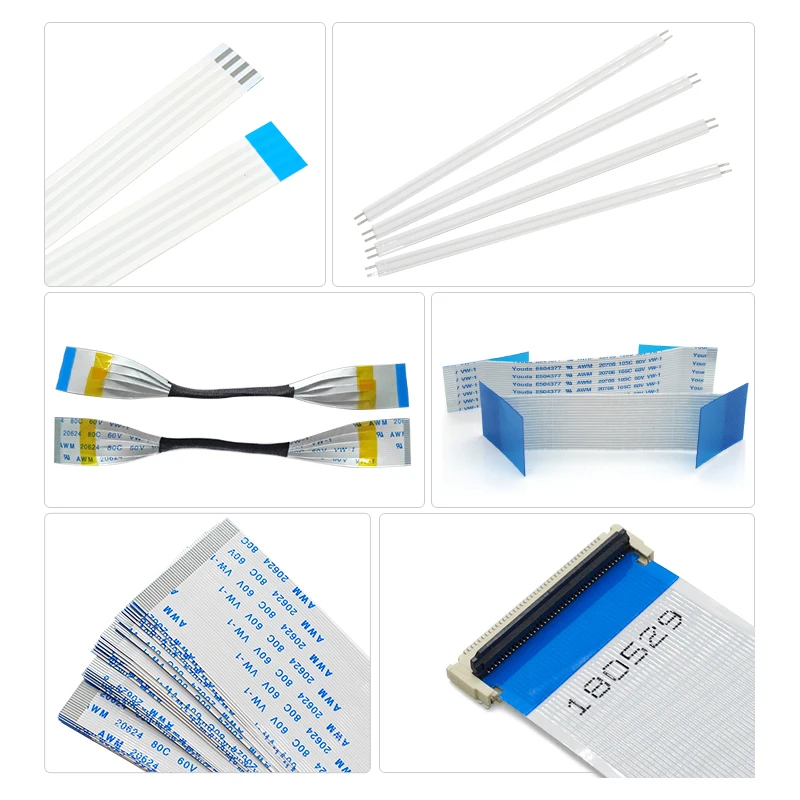 1mm pitch 16 pin 200mm long AWM 20624 80C 60V VW-1  same side contact A type flat ribbon ffc cable