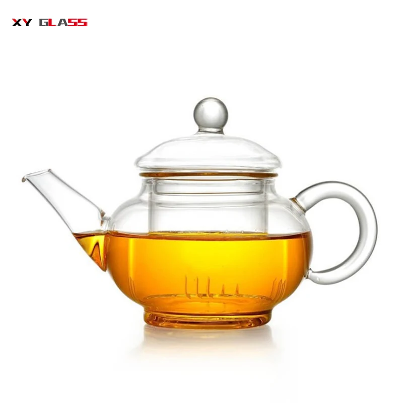 Горячая распродажа ручной работы мини портативный для цветущего термостойкого стеклянного чайника