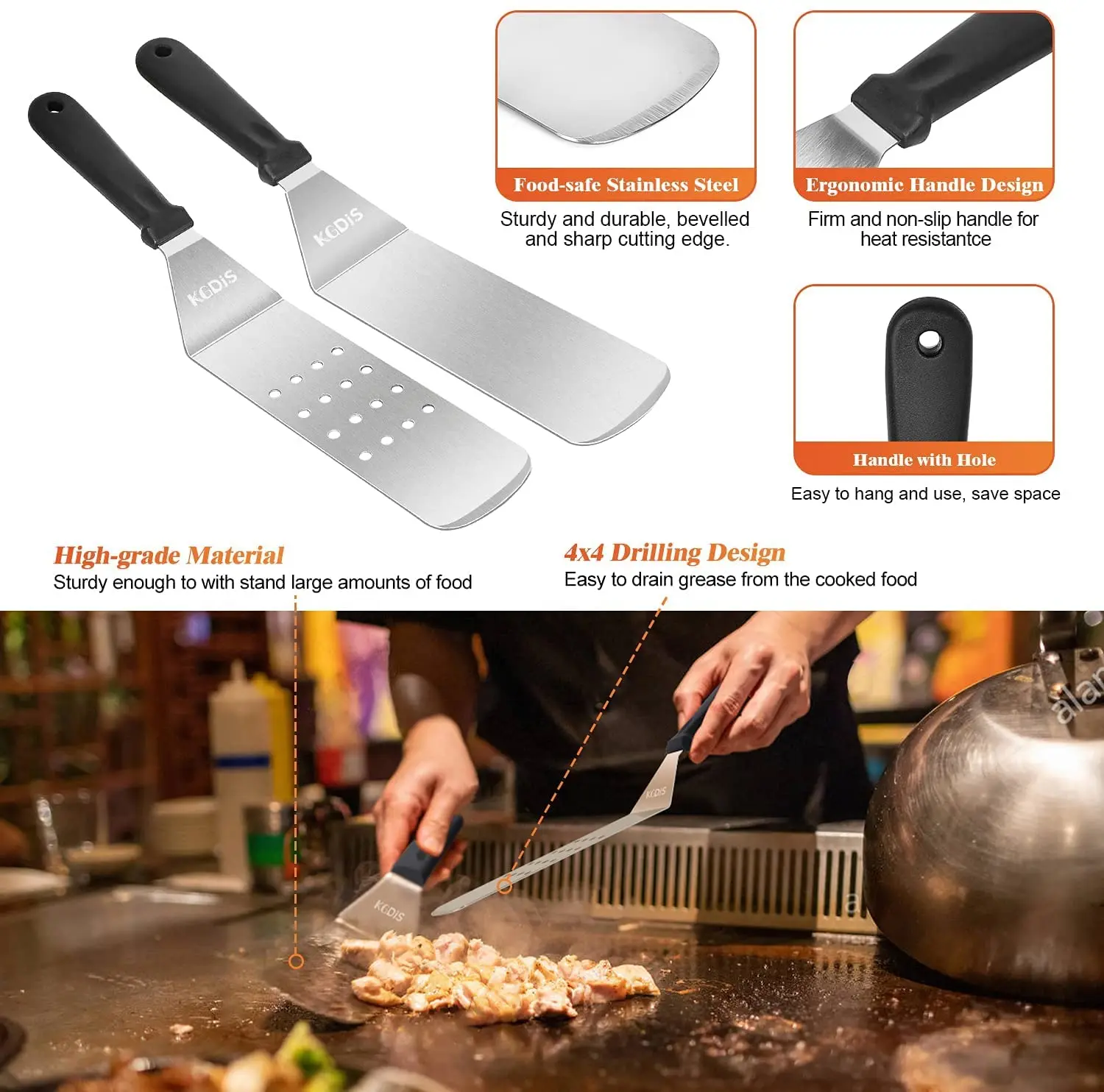 Griddle Accessories Upgrade Flat Top Grill Accessories Set for Blackstone Griddle Cleaning Kit Carry Bag for Grill