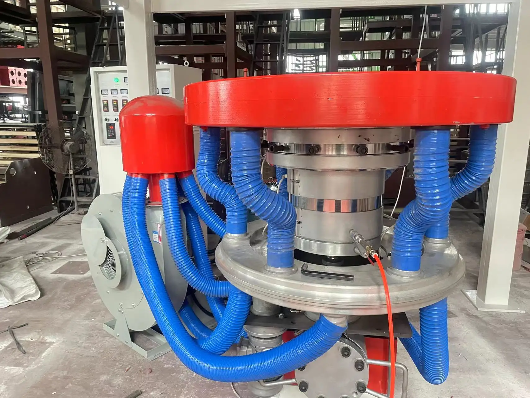 Top High Speed  Stretch HDPE LDPE Film Extruder PE Plastic Film Blowing Machine