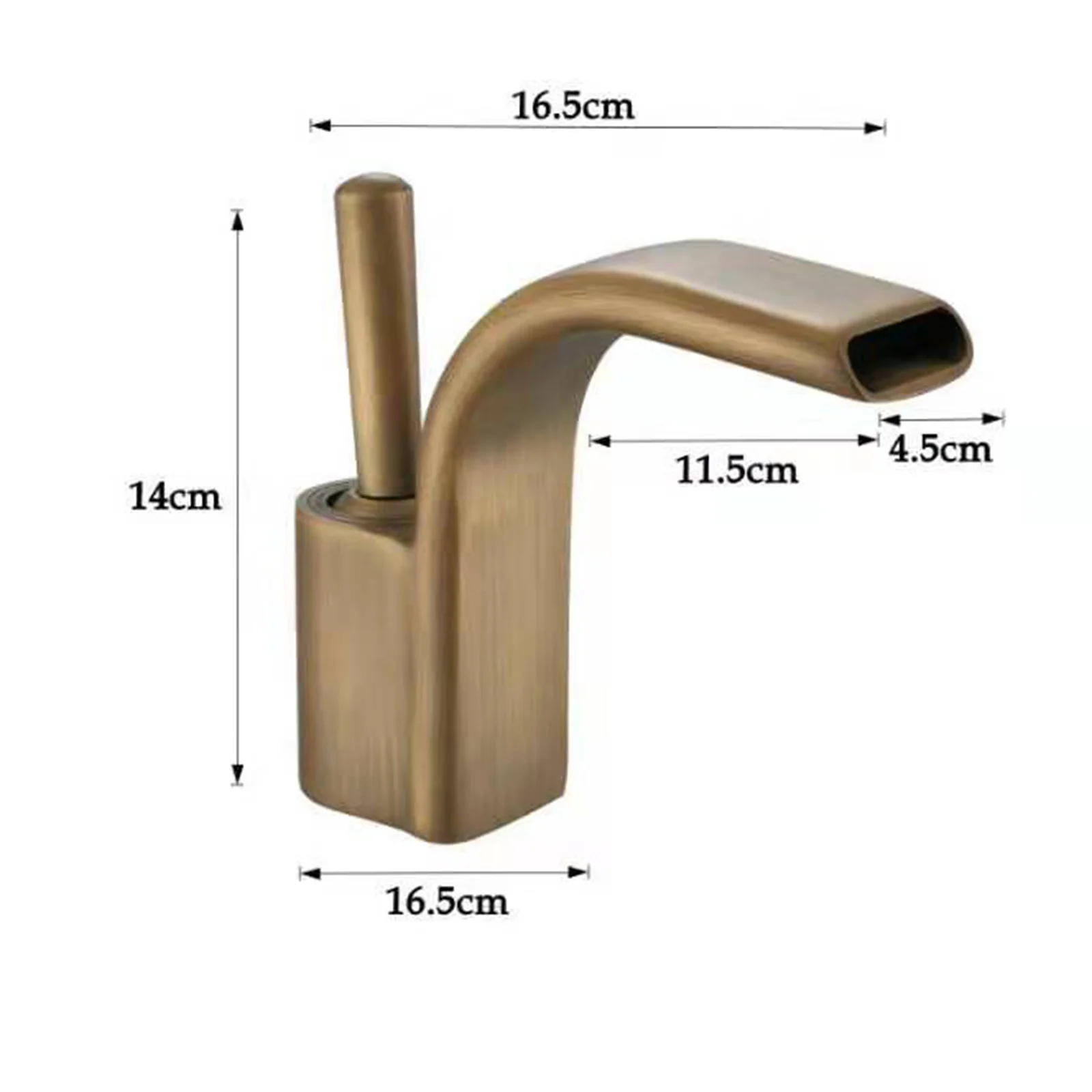 Fapully New Designer Wash Single Lever Water Mixer Tap Bathroom Basin Faucet Brushed Copper Ceramic Modern Hot Cold Water Black