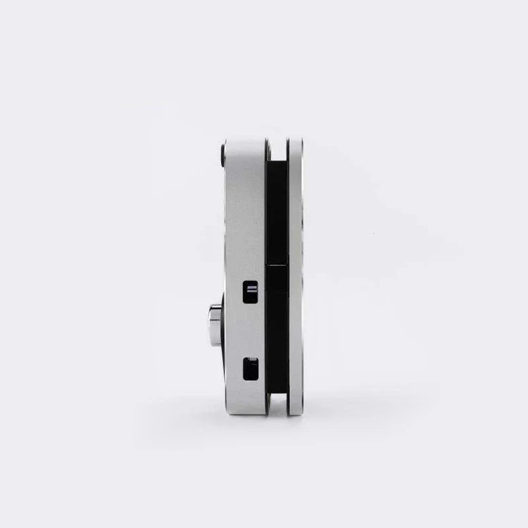 Aluminum door electronic office glass front card key door biometric lock