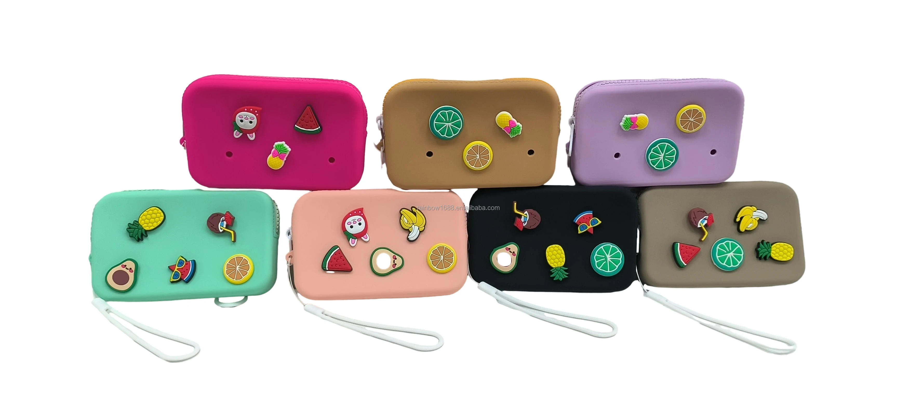 Girls Cute Animal Wallet Small Silicone Bags Custom Cartoon Kids Coin Purse Bulk Wholesale Silicone Coin Purse