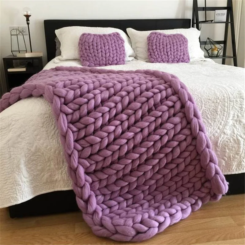 Merino Wool Yarn 19 Micron 21 Micron 23 Micron Super Chunky Merino Knit Thick Felt Arm 100% Wool Roving Felting Yarn