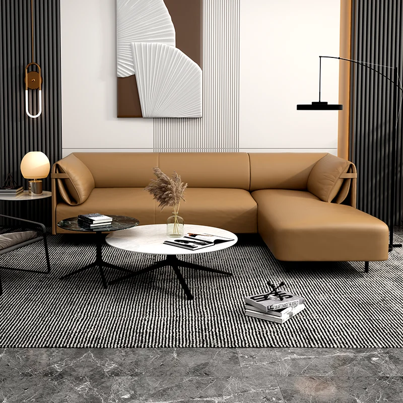 High Quality Leather Recliner Sofa Bed Reception Sectional Modular Italian Leather Sofa