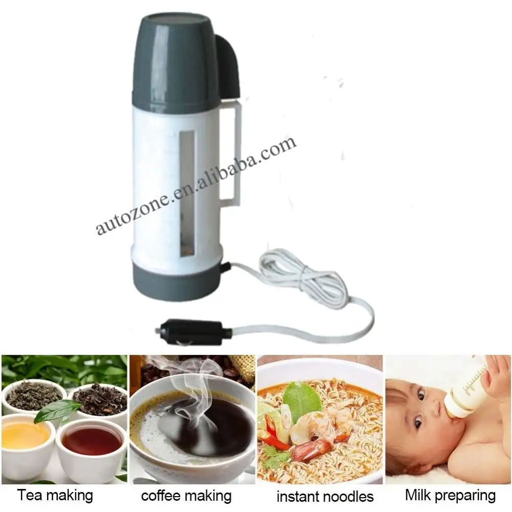 
Uniox Car Cigarette-Lighter DC12V/150W Car Electric Kettle Boil Water Heating Cup Boiling Kettle Automatic Working (Gray) 