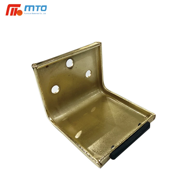 Wholesale Modern 140MM Brass Gold Color Metal Sofa Foot
