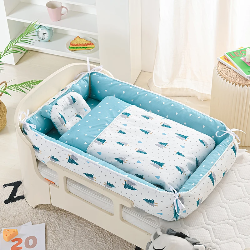 Multifunctional Wholesale Baby Lounger Luxury Flexible Baby Nest Reversible Infant Sleeping Bed for Baby 0-24 Months