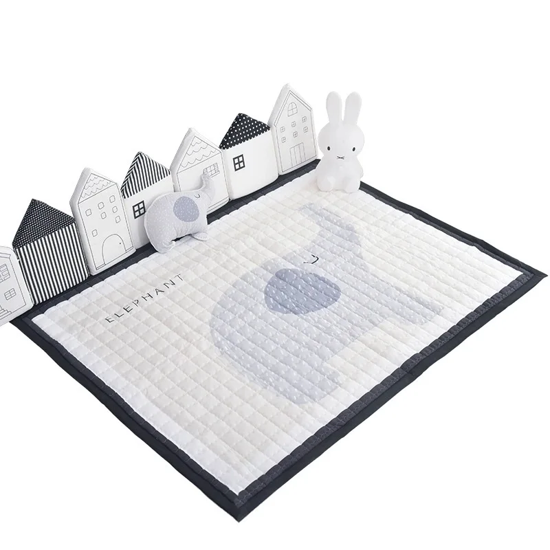 2024 Latest House Luxury Soft Baby Crawling Play Mat Living Room Rug Cotton Play Mat for Baby Child Foldable