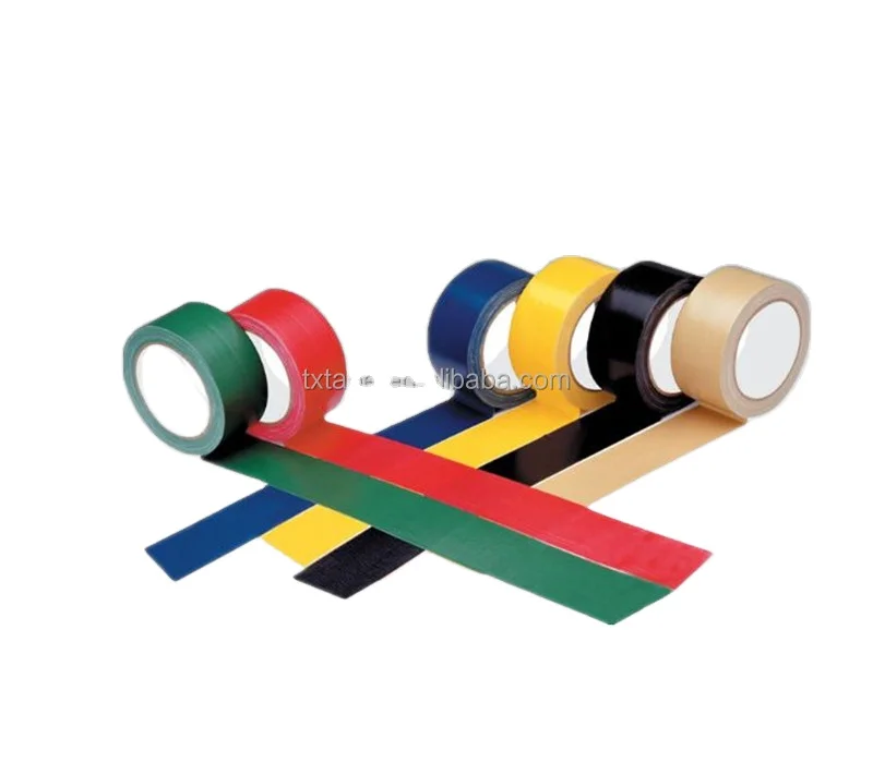 Free sample custom colored carpet edge binding waterproof fabric double sided  cloth adhesive duct tape heavy duty