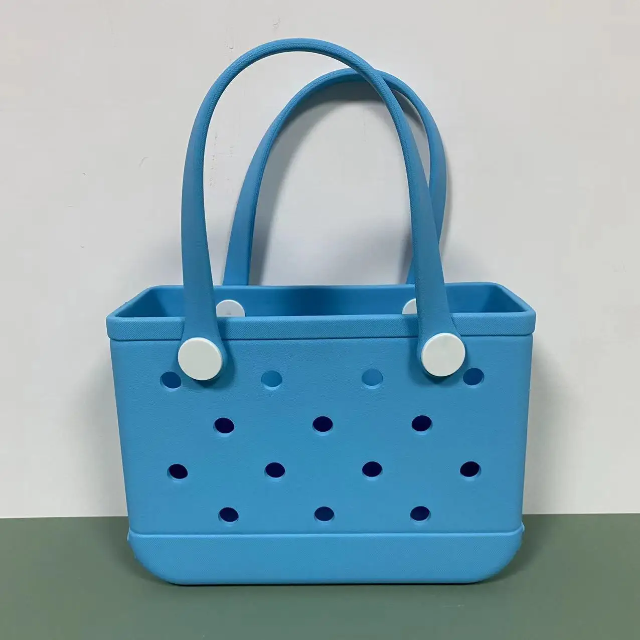 Silicone open tote bags trend women fashion EVA bags rubber shopping beach handbags