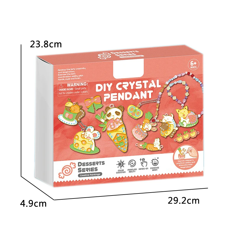 Handmade DIY Toy Crystal Glue Jewelry Education Drawing Toys Non baking Glue Painting Art Sets For Kids
