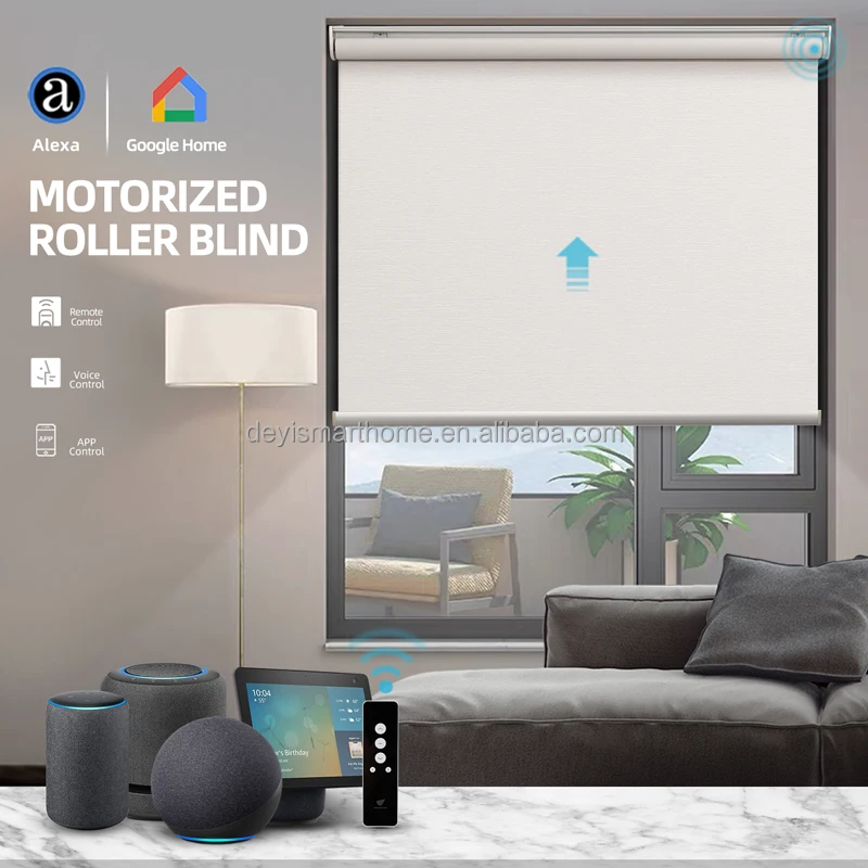 Умный домашний декор DEYI с моторизованным окном Google Alexa Tuya SmartThings Wi-Fi без втулки шторы занавески