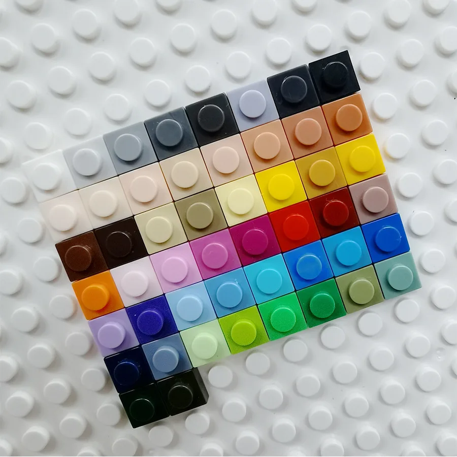 3024 bulk small particle building blocks 1*1 low brick 100g children and adults building mosaic painting pixel painting dedicate