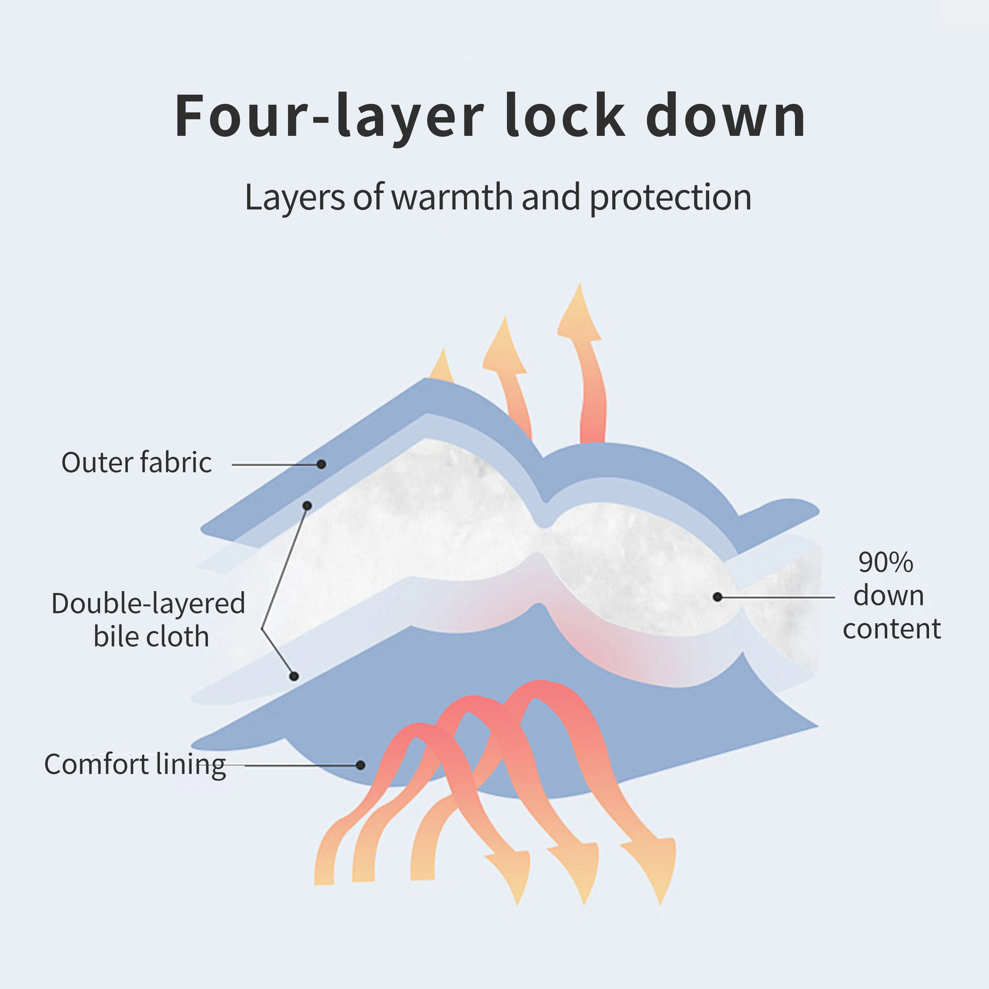 Thick Two-Piece Winter Warm down Jacket for Boys Windproof Waterproof Windbreaker with Long Length kids custom jackets