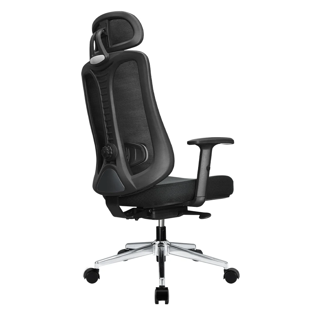Free sample High back office chair Chaises de bureau locking at any positions mechanism class 3 black gas lift