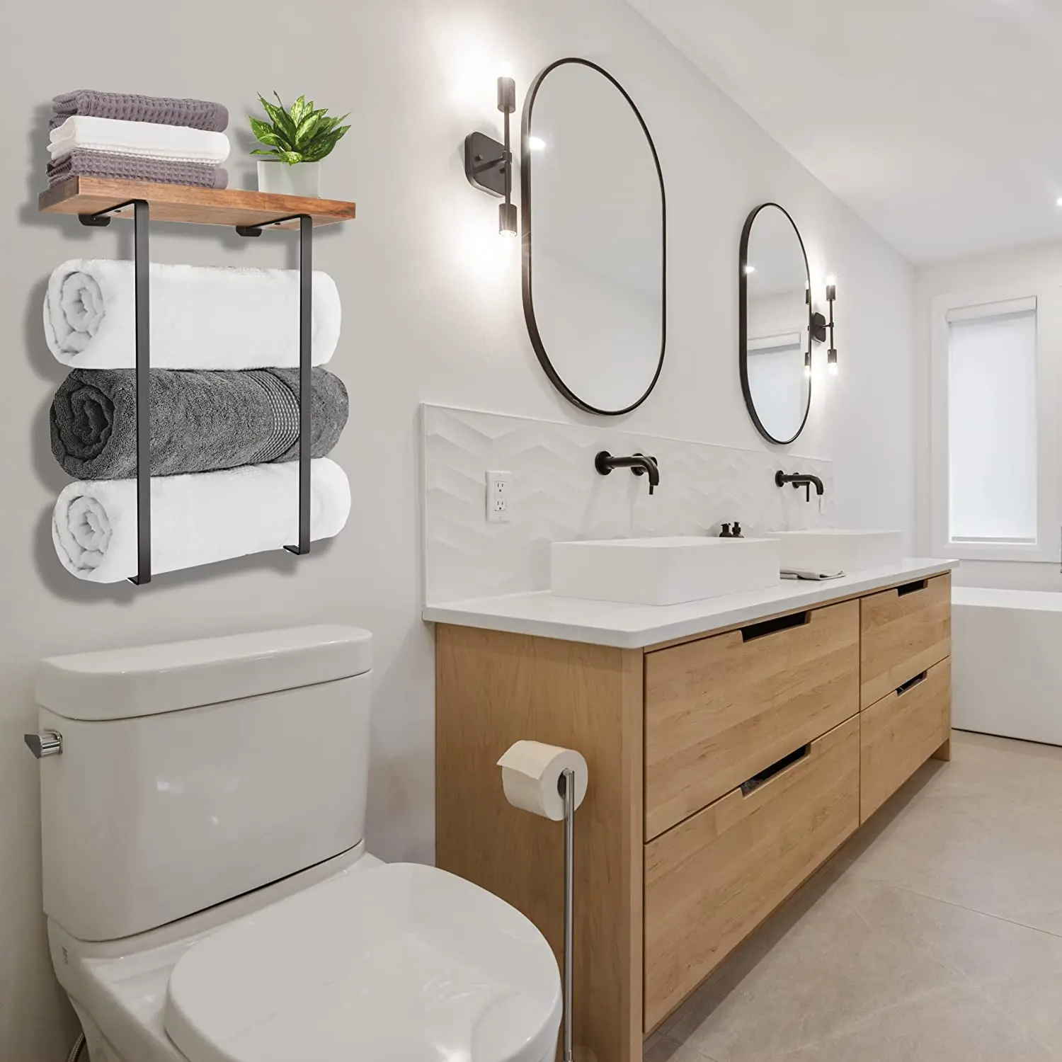 Racks Kitchen Storage Towel Holder Racks Kitchen Bathroom Towel Racks Shelf With Wall Mount Bathroom