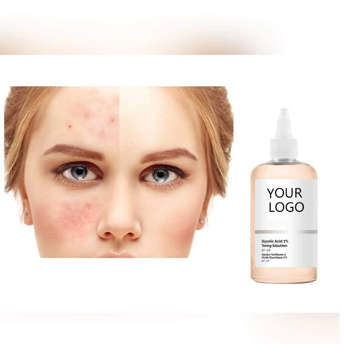 Custom Logo 7% Glycolic Acid Glow Tonic Moisturizing Oil-controlling E ss ence Toners Astringent for Female Makeup Face Care
