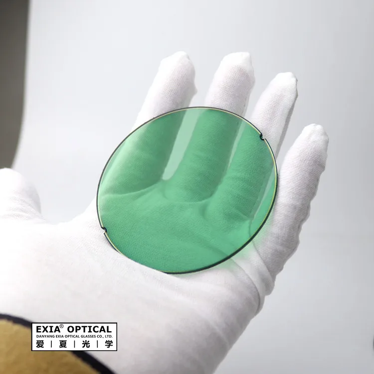 EXIA E6B Green Sunglasses Lenses UV400 AR Green Coatings 75mm Diameter Base Curve 2 Quality Grade A