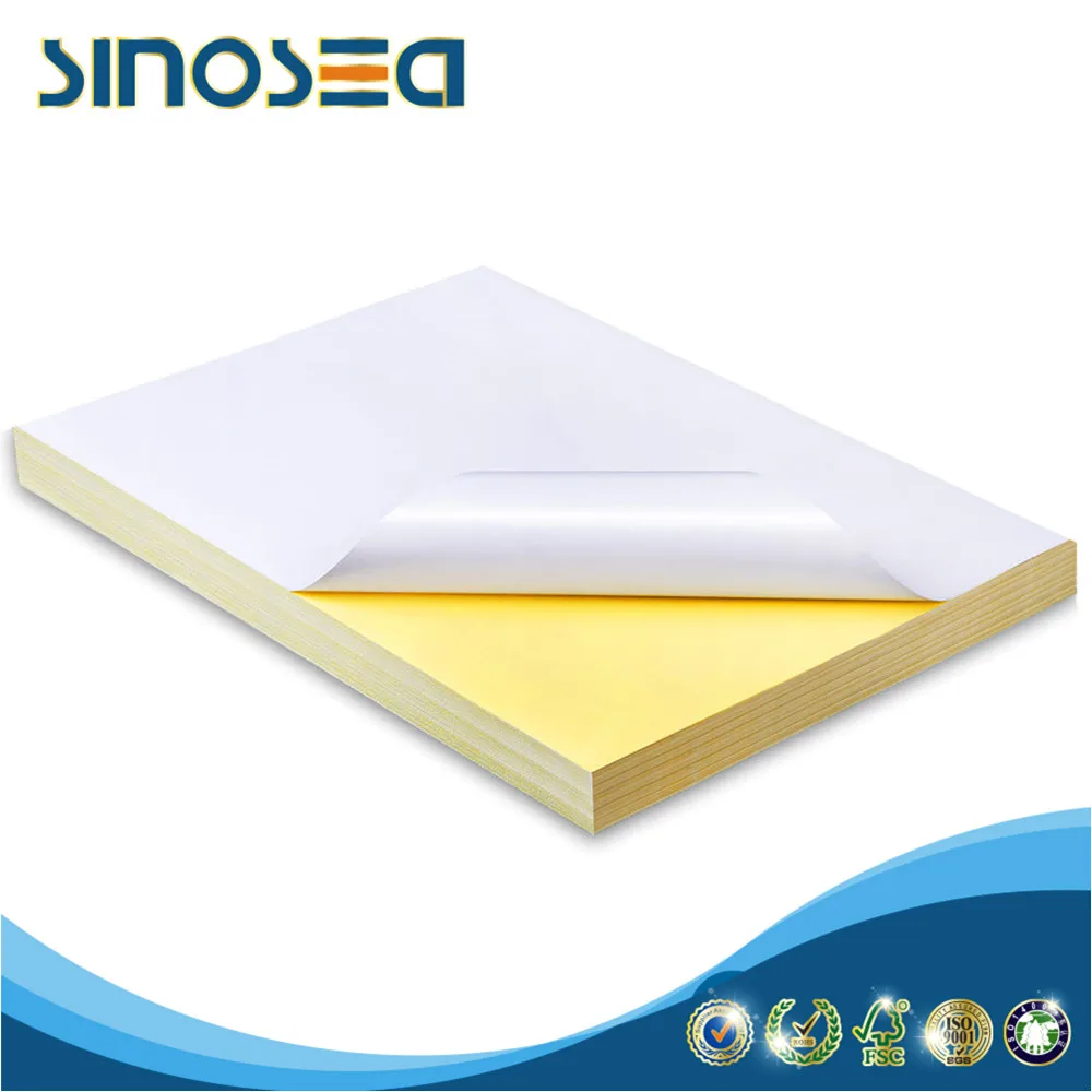 Hot Seller Self Adhesive Sticker Label Paper Size 70x100 in Sheet