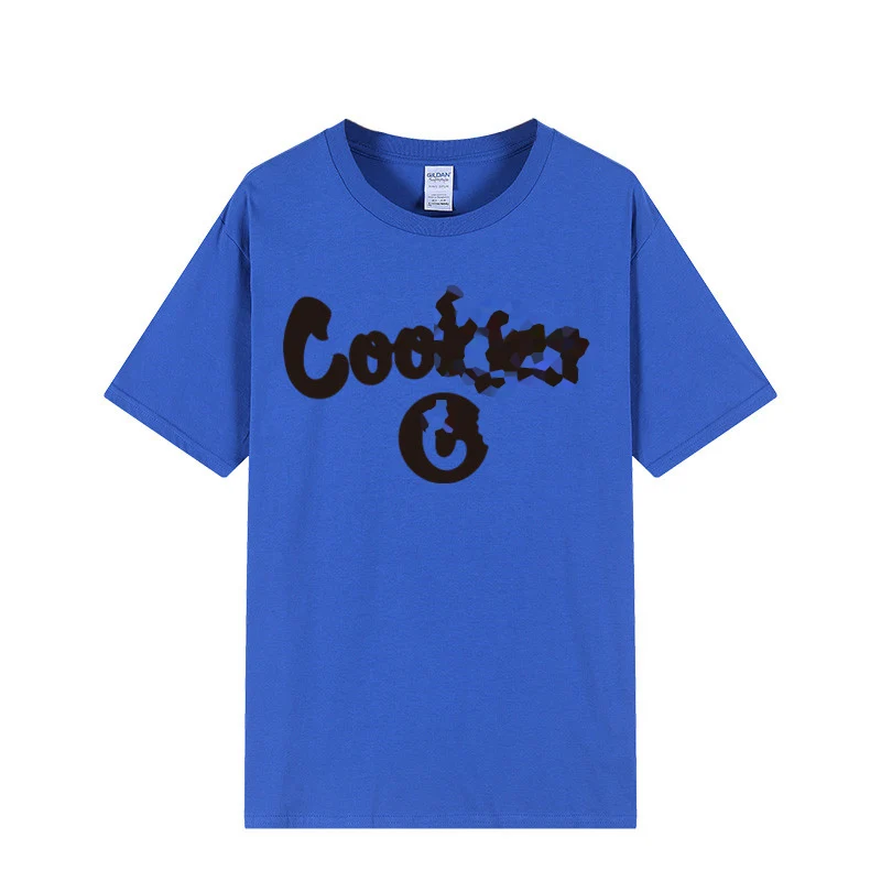 Custom Printed 100% Cotton Casual Summer Beach Backwoods Cookie Streetwear Hip Hop Short Sleeve T Shirt