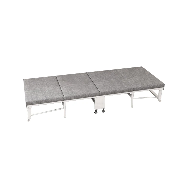High Quality Metal Frame Folding Bed Extension Single Foldable Fabric Bed