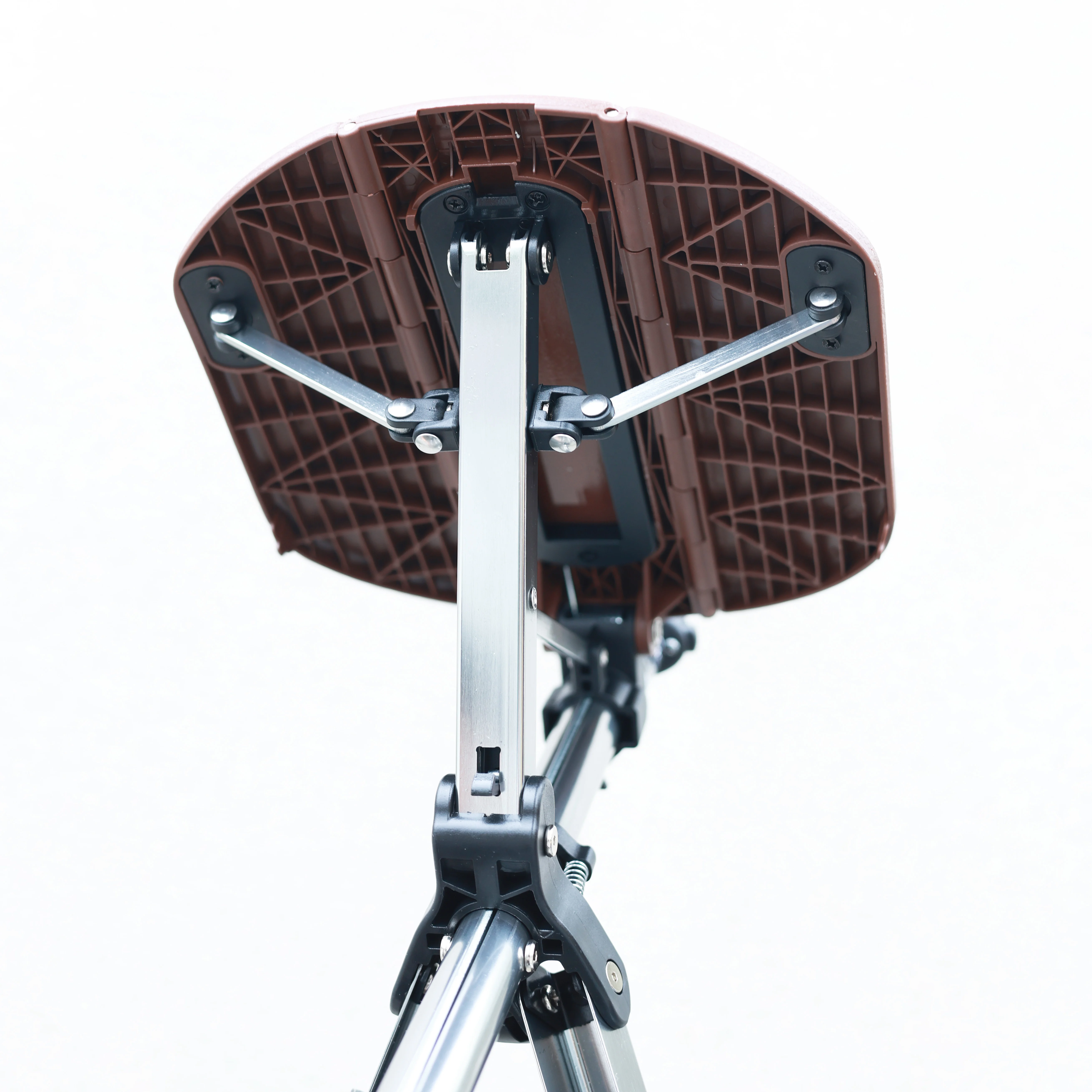 Outdoor Camping Lightweight Foldable Aluminum Telescopic Folding Three Legs Cane Elderly Disabled Walking Stick With Seat Stool