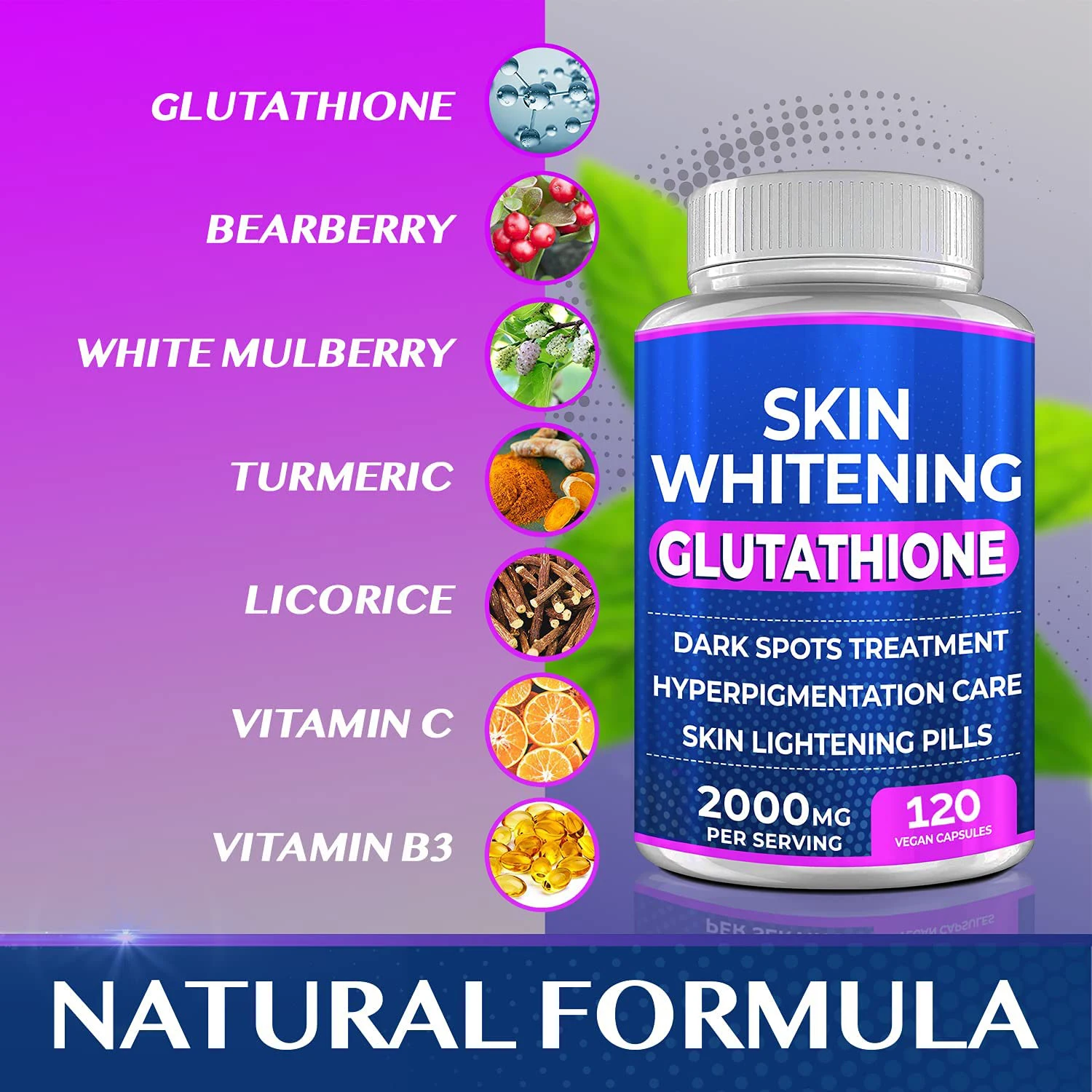 Effective Healthy Beauty Supplement skin whitening capsules